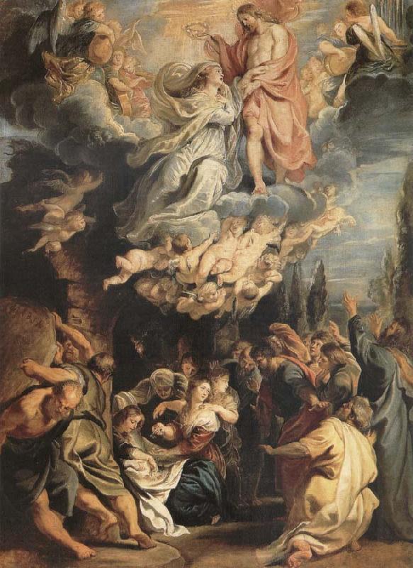 Peter Paul Rubens The Coronacion of the Virgin one Sweden oil painting art